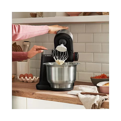 Bosch MUMS2VM00 Máquina de cocina Serie 2, 900 W, Negro/Plata Bosch MUMS2VM00 Máquina de cocina Serie 2, 900 W, Negro/Plata
