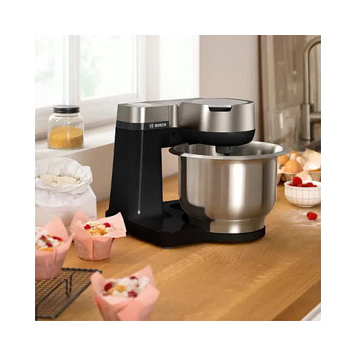 Bosch MUMS2VM00 Máquina de cocina Serie 2, 900 W, Negro/Plata Bosch MUMS2VM00 Máquina de cocina Serie 2, 900 W, Negro/Plata