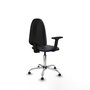 PIQUERAS Y CRESPO Silla de oficina Aýna Gris oscuro con Base cromada