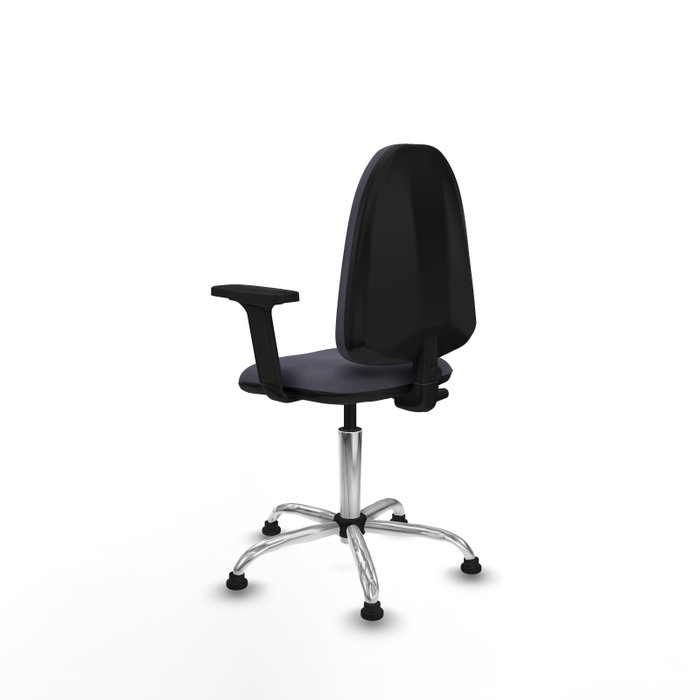 PIQUERAS Y CRESPO Silla de oficina Aýna Gris oscuro con Base cromada