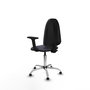 PIQUERAS Y CRESPO Silla de oficina Aýna Gris oscuro con Base cromada