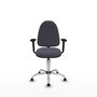 PIQUERAS Y CRESPO Silla de oficina Aýna Gris oscuro con Base cromada