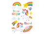 Imaginovo Pegatinas Unicornios Magic Dreams con Relieve 210x130 mm en Blister