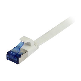 Synergy21 Patch Cable RJ45, CAT6A 500 MHz, 1.0m Blanco, U/FTP Plano, Superflex AWG32