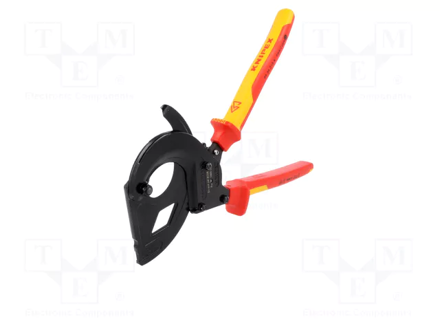 KNIPEX Tijeras con mecanismo de trinquete para cables de Ø45mm