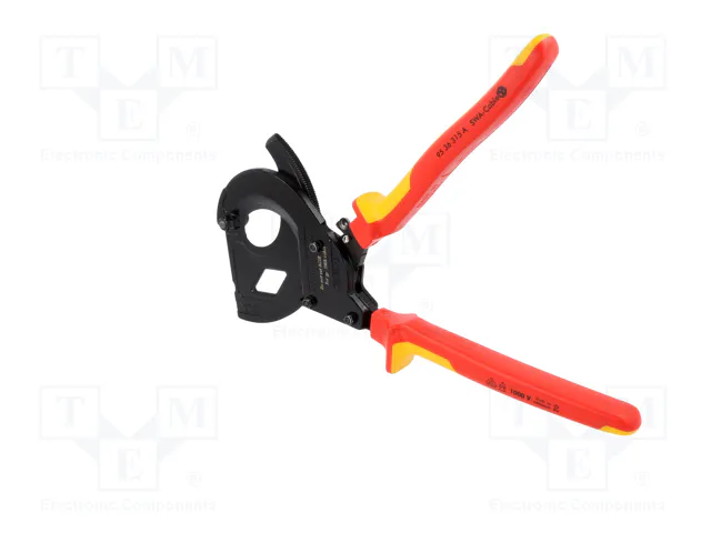 KNIPEX Tijeras con mecanismo de trinquete para cables de Ø45mm
