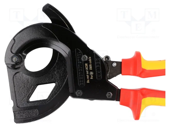 KNIPEX Tijeras con mecanismo de trinquete para cables de Ø45mm