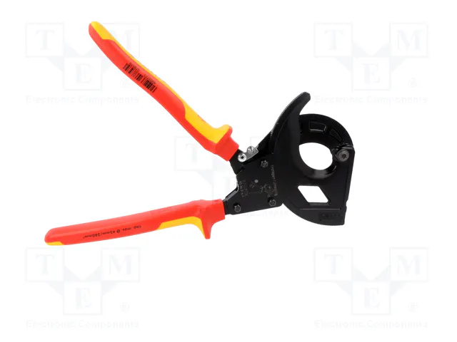 KNIPEX Tijeras con mecanismo de trinquete para cables de Ø45mm