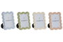 DKD Home Decor Pack de 4 Marcos de Fotos Irregulares 16x21,5 cm Surtidos