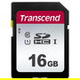 Transcend 300S Tarjeta de Memoria SDHC de 16GB, 95MB/s, Clase 10, U1