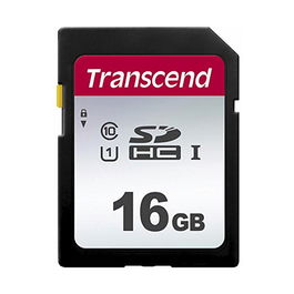 Transcend 300S Tarjeta de Memoria SDHC de 16GB, 95MB/s, Clase 10, U1