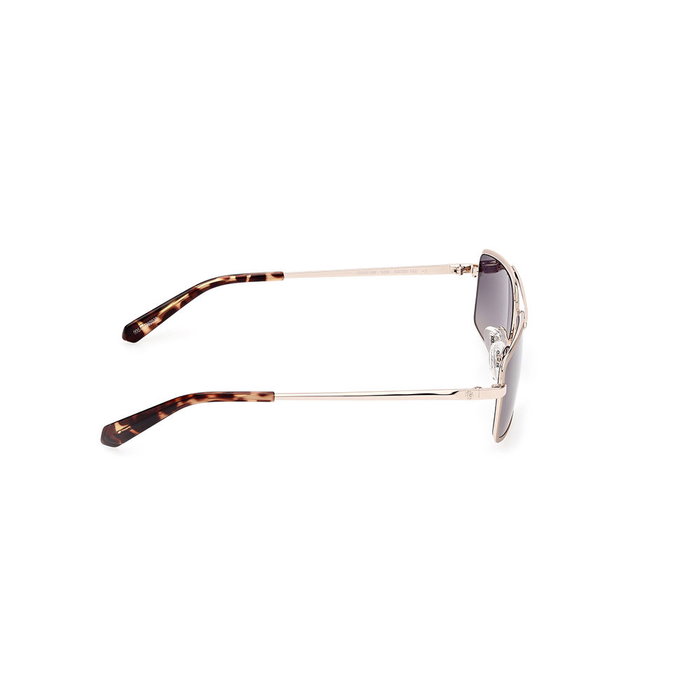 GUESS Gafas de sol GU00168-5832W con cristal azul y estructura dorada