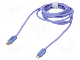 Baseus Crystal Cable USB-C a Lightning 20W PD 2m fioletowy