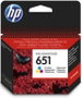 HP Ink 651 C2P11AE Cian, Magenta y Amarillo Standard