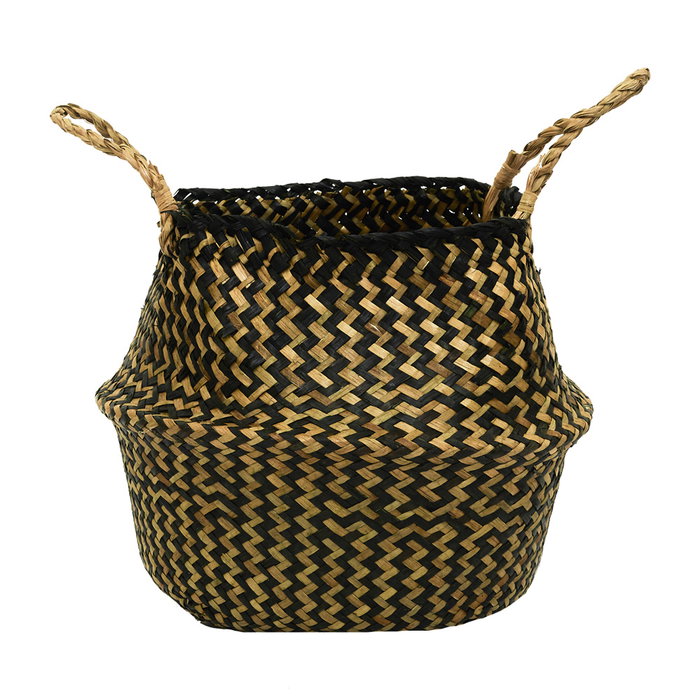 Home Deco Factory Conjunto de 3 Cestas Thai Bicolor con Asas Home Deco Factory Conjunto de 3 Cestas Thai Bicolor con Asas
