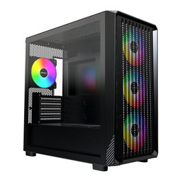 Montech X5M TG Black Micro Torre PC Gaming Negro micro ATX Mini-ITX Iluminación Multi Ventiladores 120mm