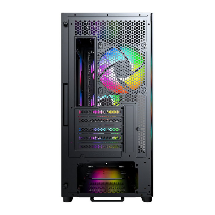 Montech X5M TG Black Micro Torre PC Gaming Negro micro ATX Mini-ITX Iluminación Multi Ventiladores 120mm Montech X5M TG Black Micro Torre PC Gaming Negro micro ATX Mini-ITX Iluminación Multi Ventiladores 120mm