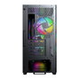 Montech X5M TG Black Micro Torre PC Gaming Negro micro ATX Mini-ITX Iluminación Multi Ventiladores 120mm