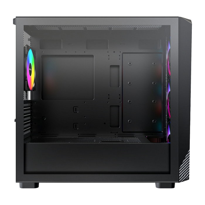 Montech X5M TG Black Micro Torre PC Gaming Negro micro ATX Mini-ITX Iluminación Multi Ventiladores 120mm Montech X5M TG Black Micro Torre PC Gaming Negro micro ATX Mini-ITX Iluminación Multi Ventiladores 120mm