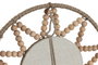 DKD Home Decor Set de 3 Espejos de Madera y Cristal Natural