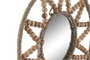DKD Home Decor Set de 3 Espejos de Madera y Cristal Natural