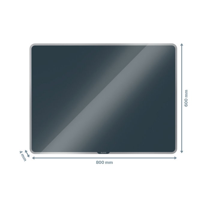 LEITZ Pizarra Cristal Magnética Cosy 80x60 cm Gris LEITZ Pizarra Cristal Magnética Cosy 80x60 cm Gris