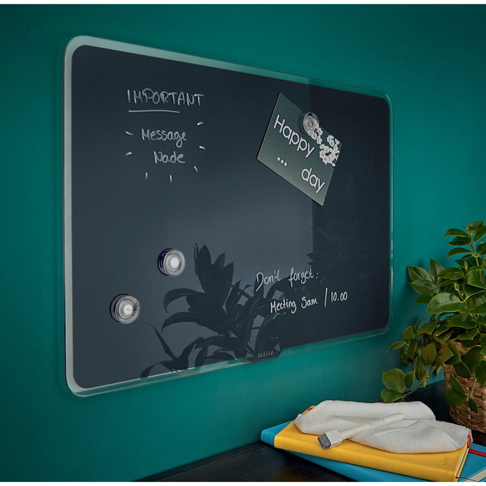 LEITZ Pizarra Cristal Magnética Cosy 80x60 cm Gris LEITZ Pizarra Cristal Magnética Cosy 80x60 cm Gris