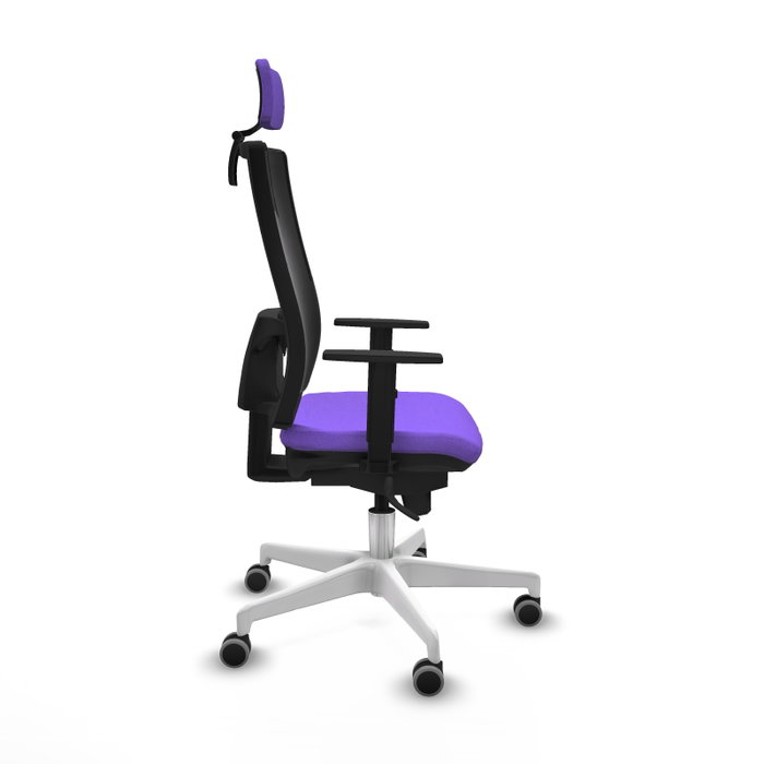 PIQUERAS Y CRESPO Silla de oficina Horna con mecanismo Sincro, Lila y Negro PIQUERAS Y CRESPO Silla de oficina Horna con mecanismo Sincro, Lila y Negro