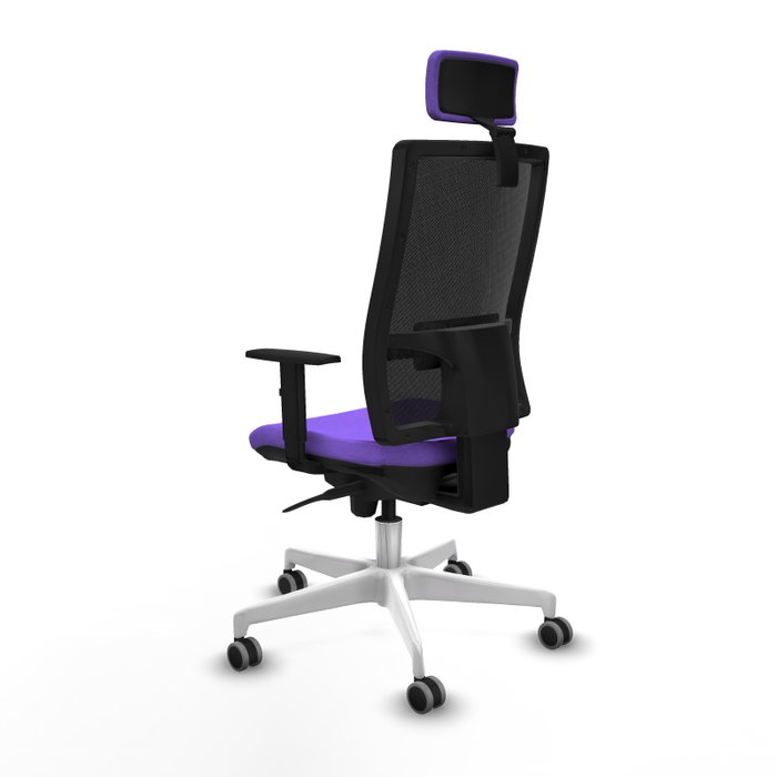 PIQUERAS Y CRESPO Silla de oficina Horna con mecanismo Sincro, Lila y Negro PIQUERAS Y CRESPO Silla de oficina Horna con mecanismo Sincro, Lila y Negro