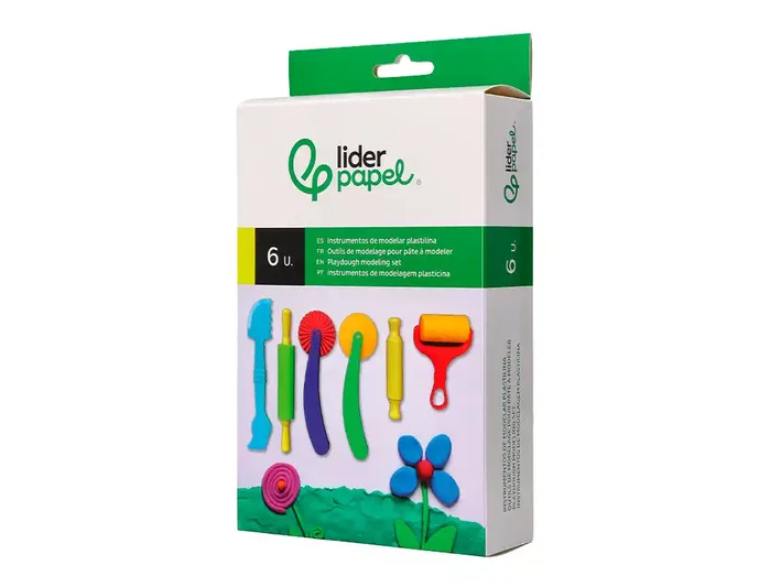 Liderpapel Caja de 6 Piezas Surtidas de Instrumentos de Modelar para Plastilina, Plástico Resistente, Útiles Manualidades Liderpapel Caja de 6 Piezas Surtidas de Instrumentos de Modelar para Plastilina, Plástico Resistente, Útiles Manualidades