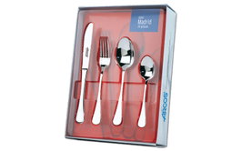 ARCOS Cubertería Madrid de Acero Inoxidable, Caja de 24 Piezas
