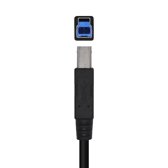 Aisens Cable USB 3.0 para Impresora Tipo A a Tipo B, 3m, Negro