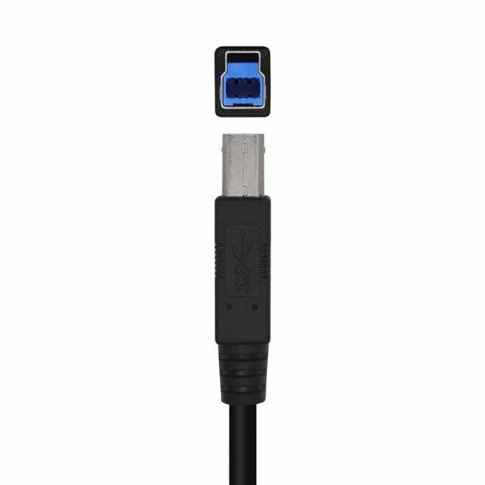 Aisens Cable USB 3.0 Impresora Tipo A a Tipo B, 3m, Negro