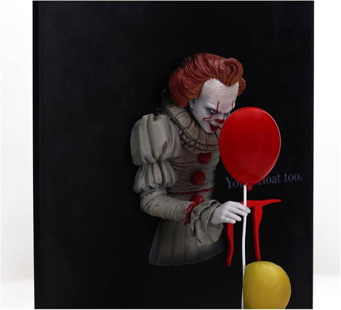 SD TOYS Figura Pennywise & George Poster IT