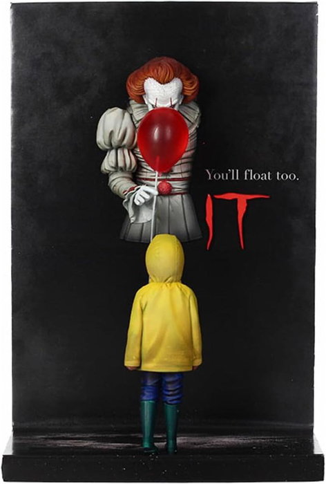 SD TOYS Figura Pennywise & George Poster IT