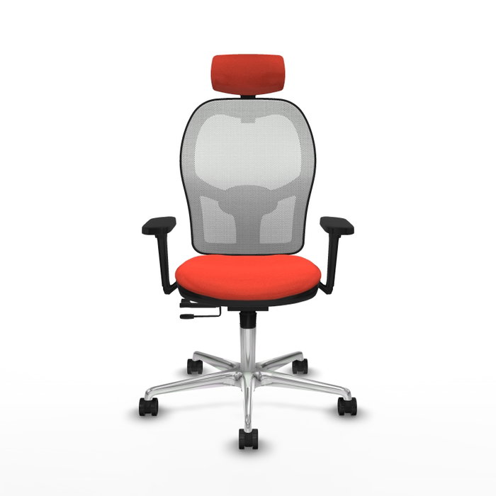 PIQUERAS Y CRESPO Silla de oficina Jorquera Naranja oscuro y Blanco