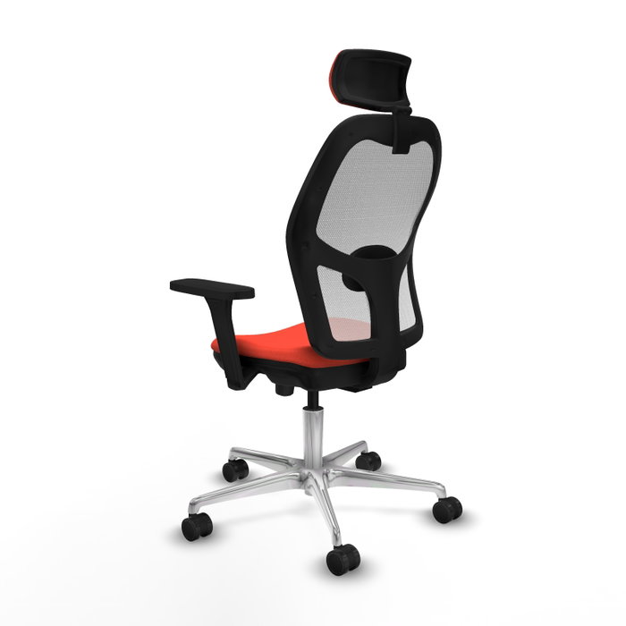 PIQUERAS Y CRESPO Silla de oficina Jorquera Naranja oscuro y Blanco