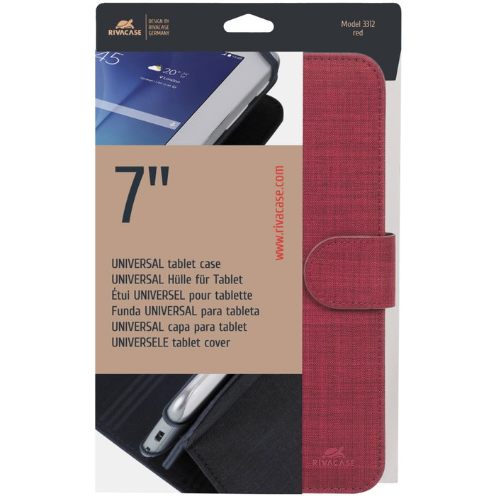 Rivacase 3312 Biscayne Tablet Case 7 Rojo Rivacase 3312 Biscayne Tablet Case 7 Rojo