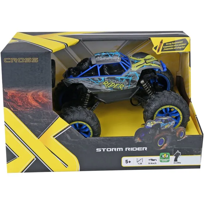 Silverlit EXOST Storm Rider Coche Teledirigido Todo Terreno 2.4 GHz con Batería Recargable, Alcance 25 m, para +5 años