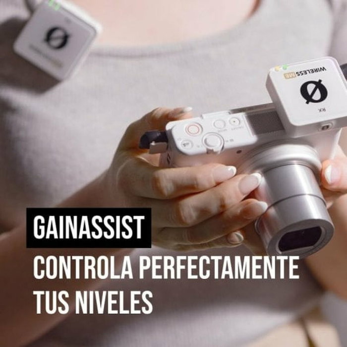 RODE Wireless Me Dual Micrófono Inalámbrico Blanco para Cámaras, Smartphones y Ordenadores | Grabación de Sonido Profesional Fácil RODE Wireless Me Dual Micrófono Inalámbrico Blanco para Cámaras, Smartphones y Ordenadores | Grabación de Sonido Profesional Fácil