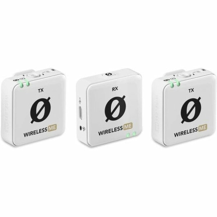 RODE Wireless Me Dual Micrófono Inalámbrico Blanco para Cámaras, Smartphones y Ordenadores | Grabación de Sonido Profesional Fácil RODE Wireless Me Dual Micrófono Inalámbrico Blanco para Cámaras, Smartphones y Ordenadores | Grabación de Sonido Profesional Fácil