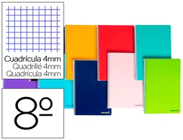 Liderpapel Cuaderno Espiral Bolsillo Octavo Smart Tapa Blanda 80 Hojas
