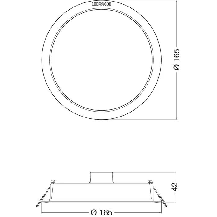 LVE Downlight LED IP44 4058075703087 para Baño, Pasillo o Comercio - Sustituto Luminaria Fluorescente, 100 lm/W, Instalación Sencilla