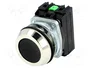PROMET Interruptor de presión 30mm NC + NA negro