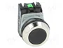 PROMET Interruptor de presión 30mm NC + NA negro