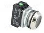 PROMET Interruptor de presión 30mm NC + NA negro