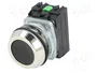 PROMET Interruptor de presión 30mm NC + NA negro