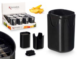 Cortador de Patatas Negro Kinvara 9.5 x 13.7 x 8 cm con Cuchilla de Acero Inoxidable (Set de 12)