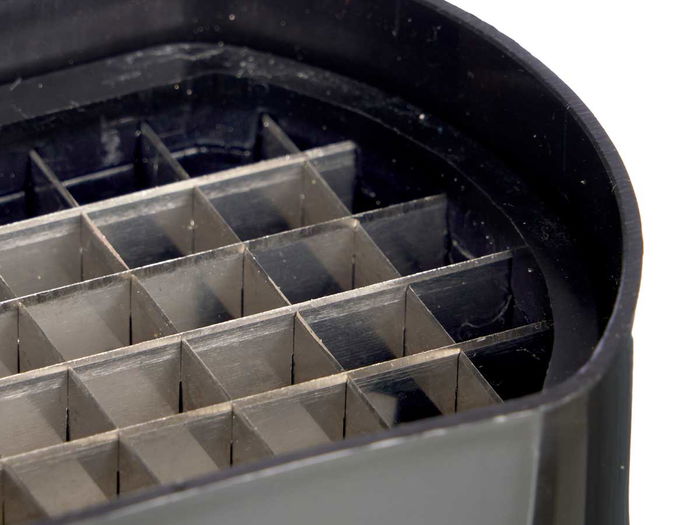 Cortador de Patatas Negro Kinvara 9.5 x 13.7 x 8 cm con Cuchilla de Acero Inoxidable (Set de 12)