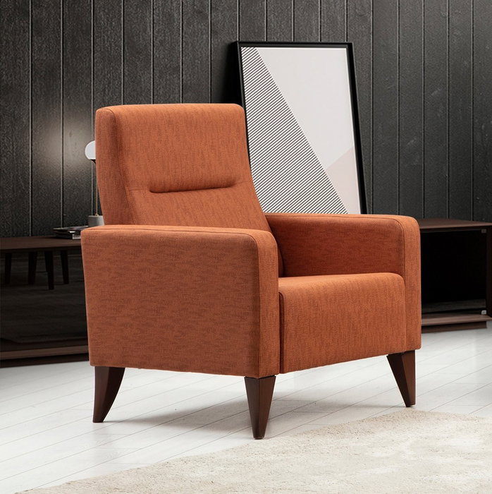 Atelier Del Sofa Conjunto de Sofá Esquinero y Silla Wing - Gris Oscuro - Anchura 216 cm, Altura 86 cm, Profundidad 130 cm